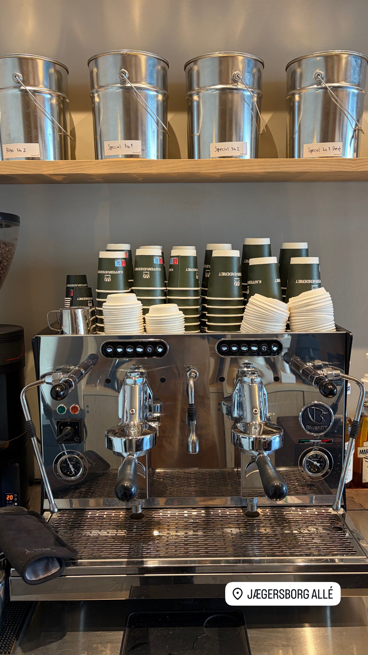 Brugnetti Giulia 2 grp, Espressomaskine
